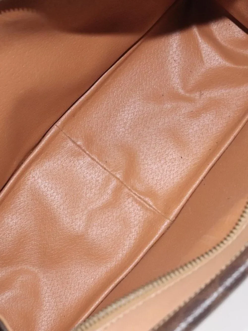 Authentic CELINE Macadam Canvas Shoulder Bag PVC Brown Gold - Picture 2 of 16